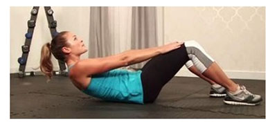 家里的卷腹动作