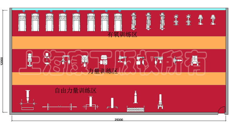 酒店健身房配置图