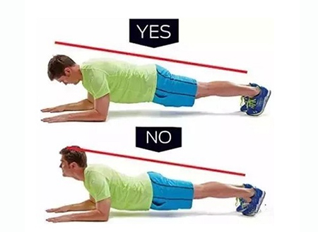 平板支撑标准动作